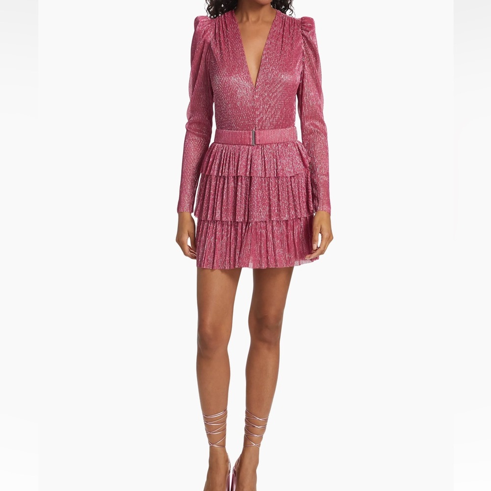 Sabina Musayev Mini Pink Dress